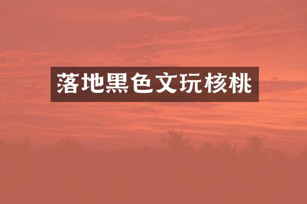 落地黑色文玩核桃