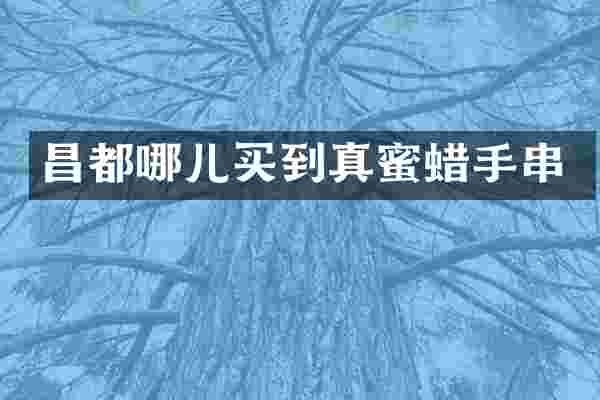 昌都哪儿买到真蜜蜡手串
