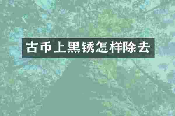 古币上黑锈怎样除去