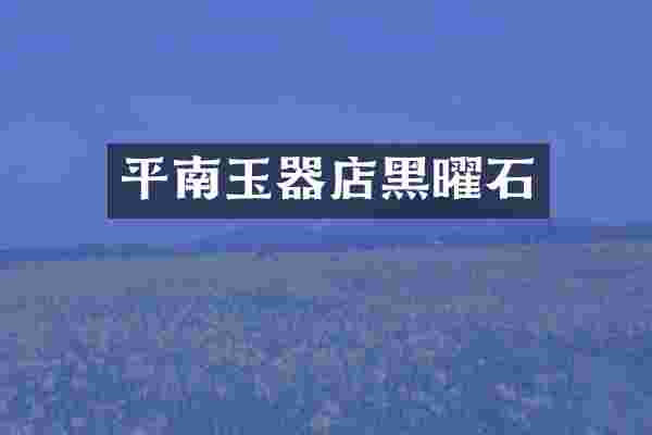 平南玉器店黑曜石