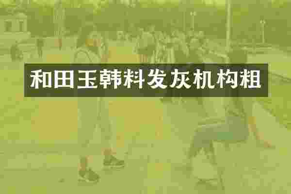 和田玉韩料发灰机构粗
