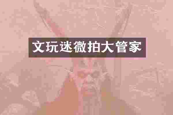 文玩迷微拍大管家