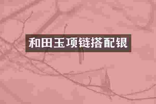 和田玉项链搭配银