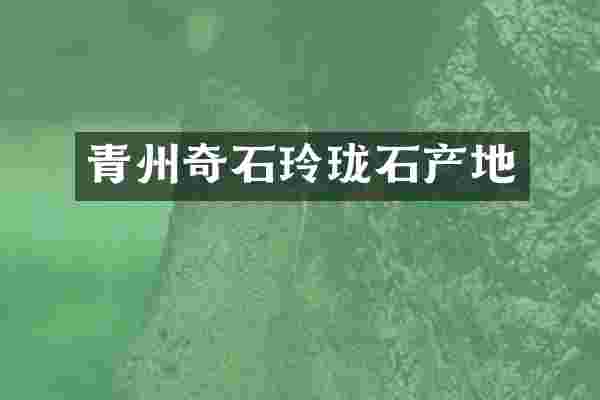 青州奇石玲珑石产地
