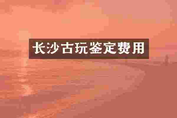 长沙古玩鉴定费用