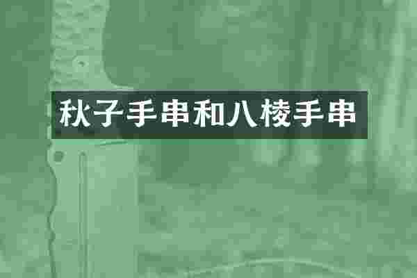 秋子手串和八棱手串