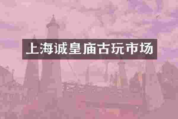 上海诚皇庙古玩市场