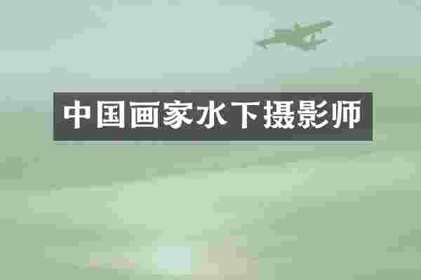 中国画家水下摄影师