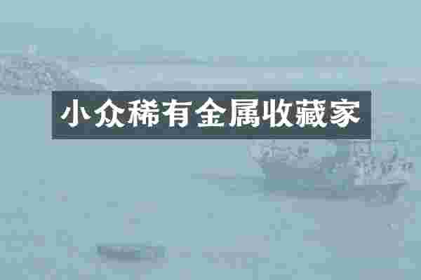 小众稀有金属收藏家