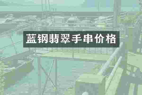 蓝钢翡翠手串价格
