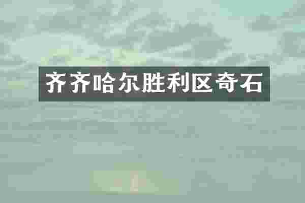 齐齐哈尔胜利区奇石
