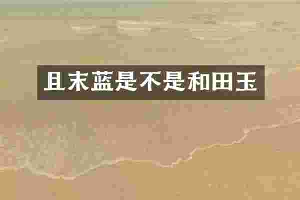 且末蓝是不是和田玉