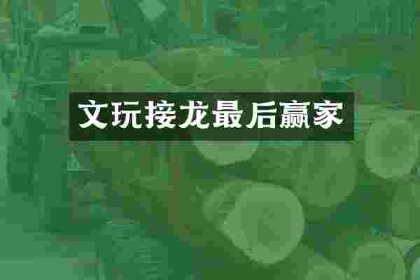 文玩接龙最后赢家