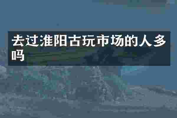 去过淮阳古玩市场的人多吗