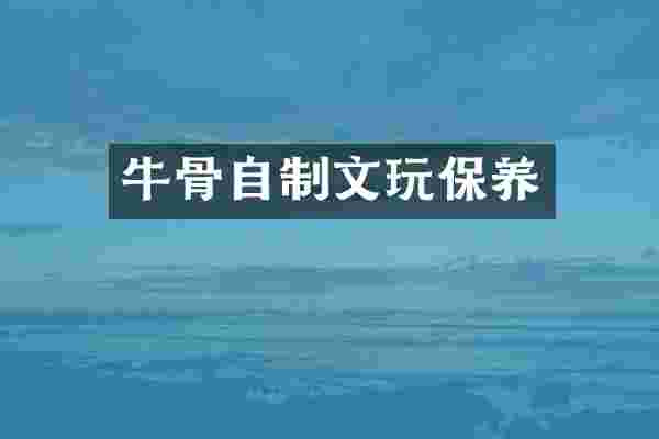 牛骨自制文玩保养