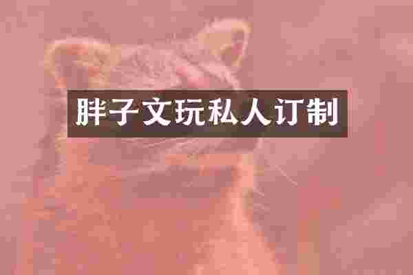胖子文玩私人订制