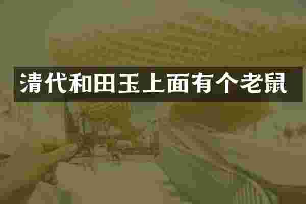 清代和田玉上面有个老鼠