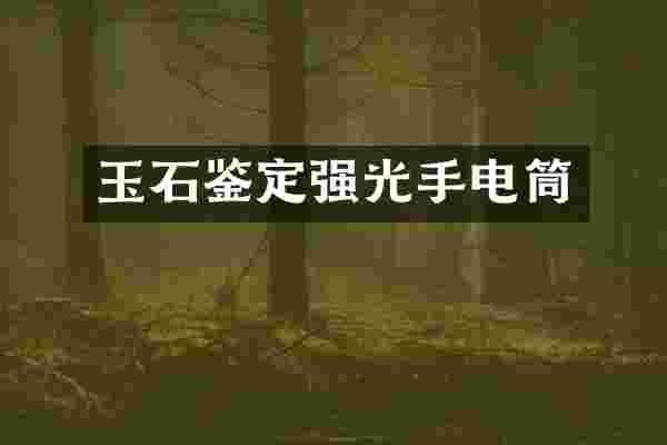 玉石鉴定强光手电筒