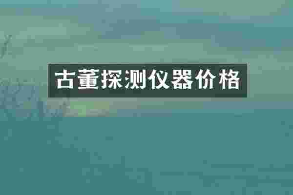古董探测仪器价格