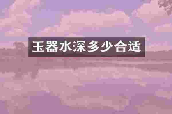 玉器水深多少合适