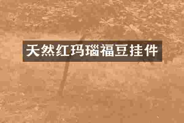 天然红玛瑙福豆挂件