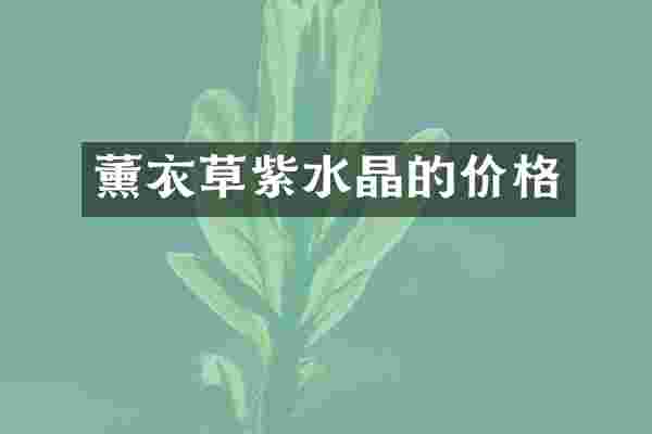 薰衣草紫水晶的价格