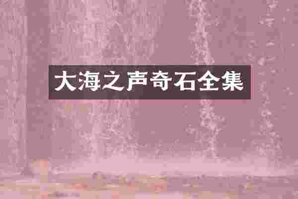 大海之声奇石全集