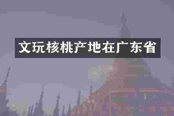 文玩核桃产地在广东省