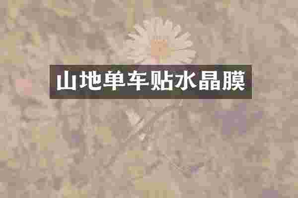 山地单车贴水晶膜