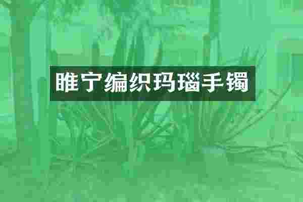 睢宁编织玛瑙手镯