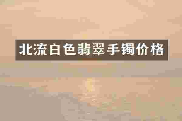 北流白色翡翠手镯价格