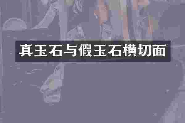 真玉石与假玉石横切面