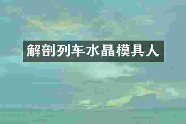 解剖列车水晶模具人