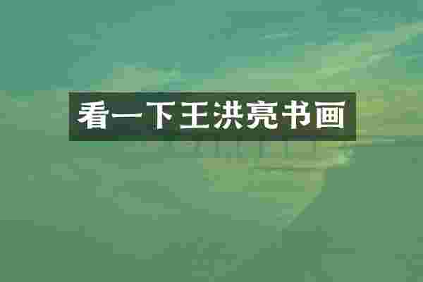 看一下王洪亮书画