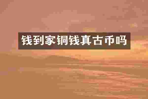 钱到家铜钱真古币吗