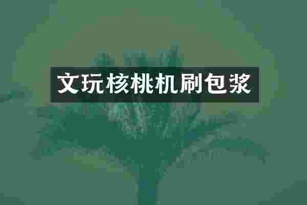 文玩核桃机刷包浆