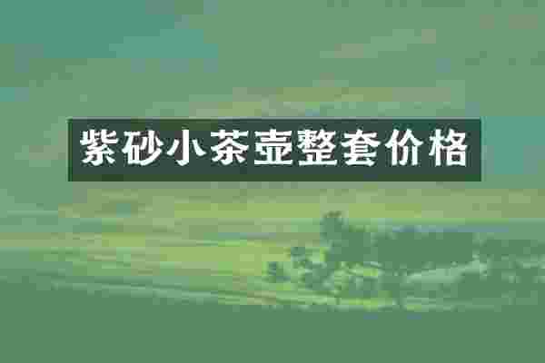 紫砂小茶壶整套价格