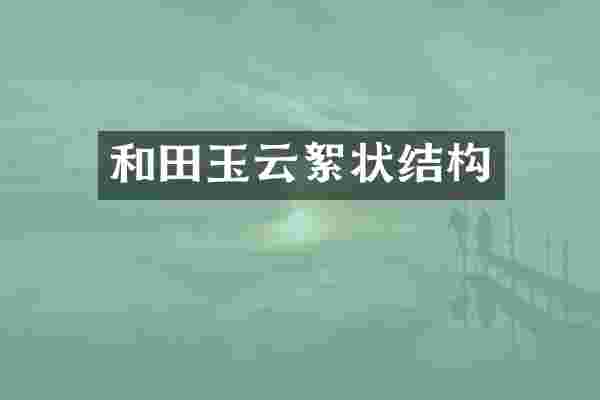和田玉云絮状结构