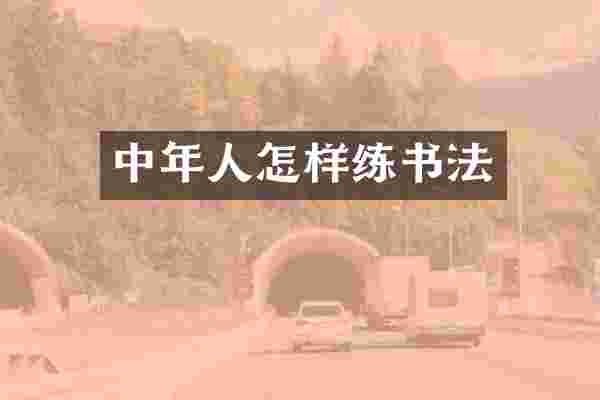 中年人怎样练书法