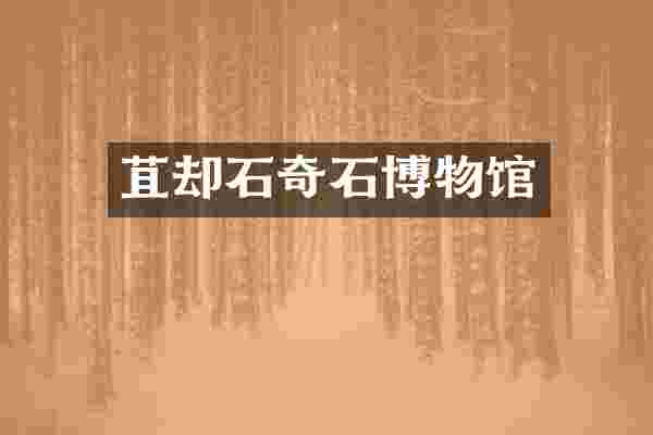 苴却石奇石博物馆