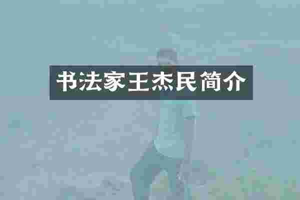 书法家王杰民简介