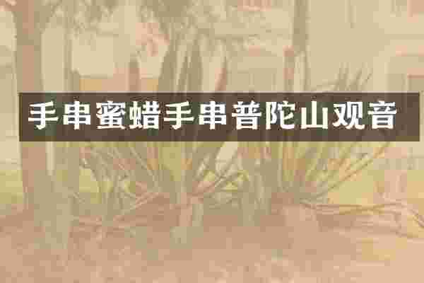 手串蜜蜡手串普陀山观音