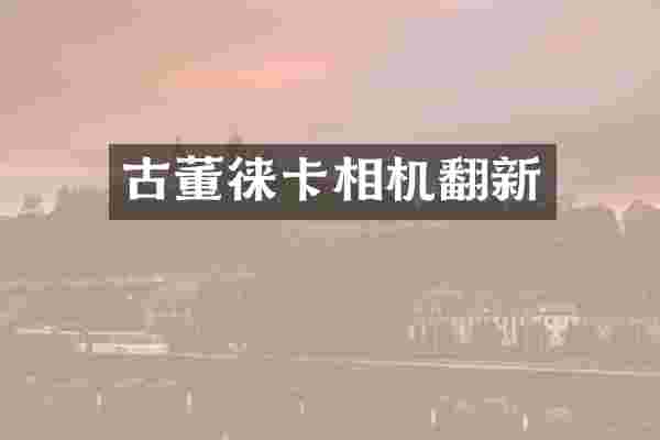 古董徕卡相机翻新