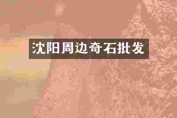 沈阳周边奇石批发
