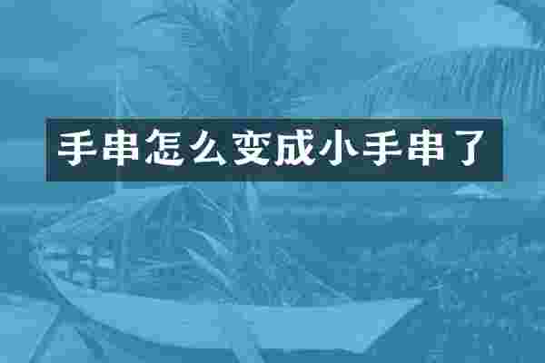 手串怎么变成小手串了