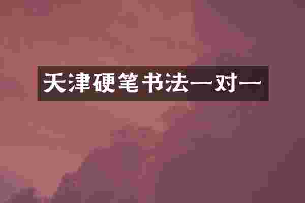 天津硬笔书法一对一
