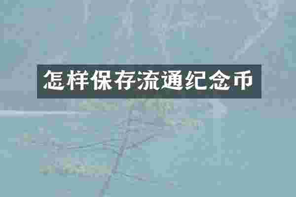 怎样保存流通纪念币