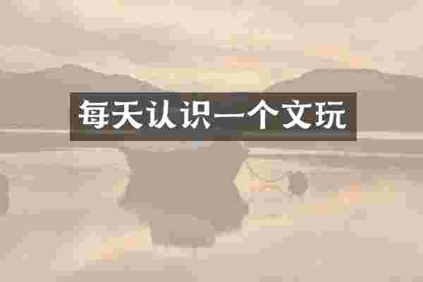 每天认识一个文玩