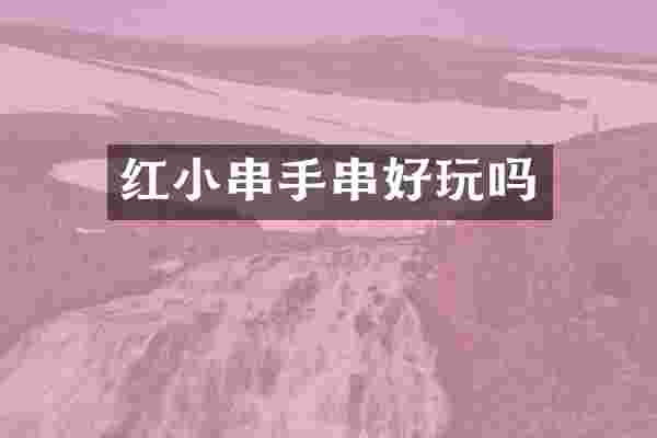 红小串手串好玩吗