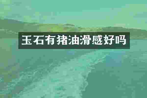 玉石有猪油滑感好吗